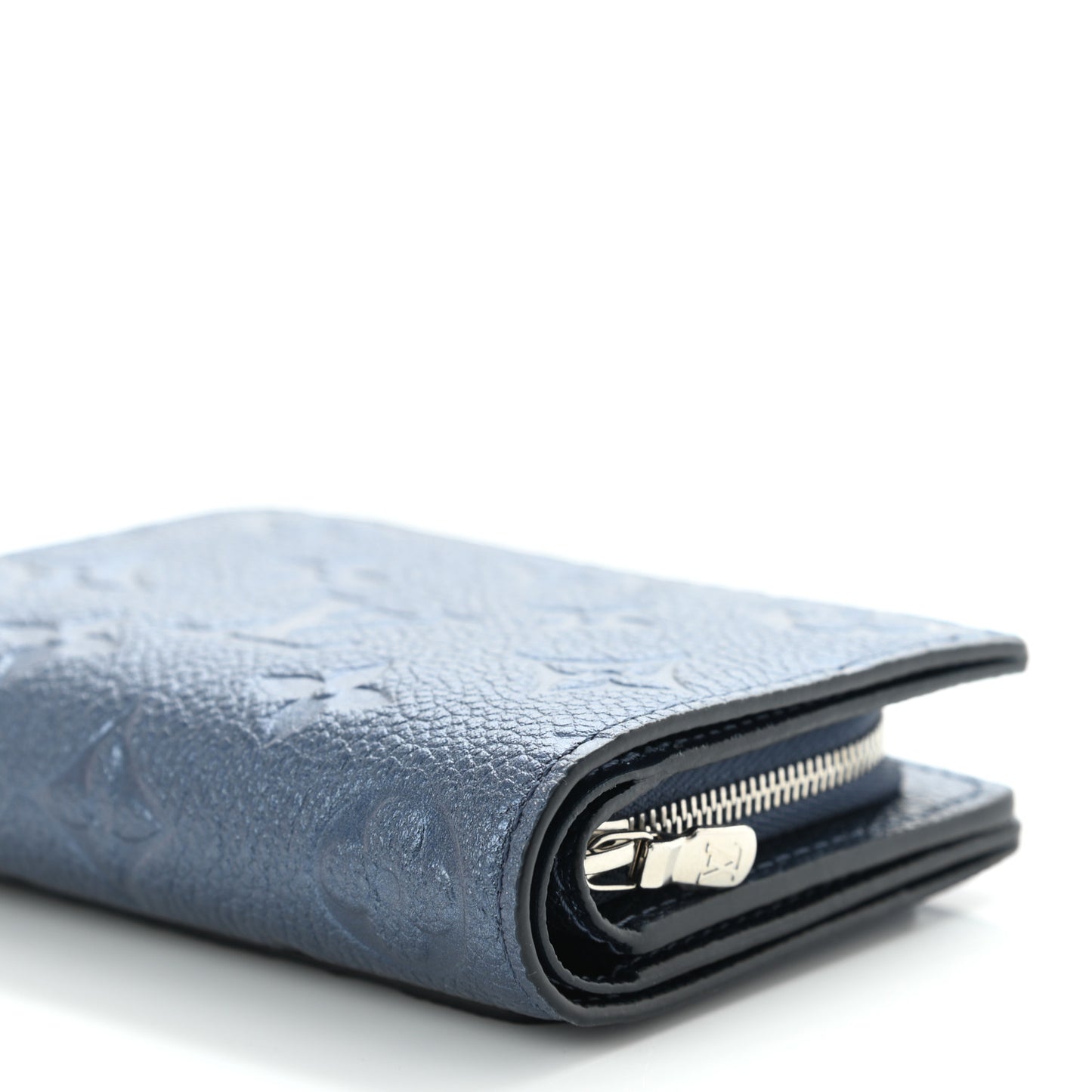Metallic Empreinte Clea Wallet Navy Nacre