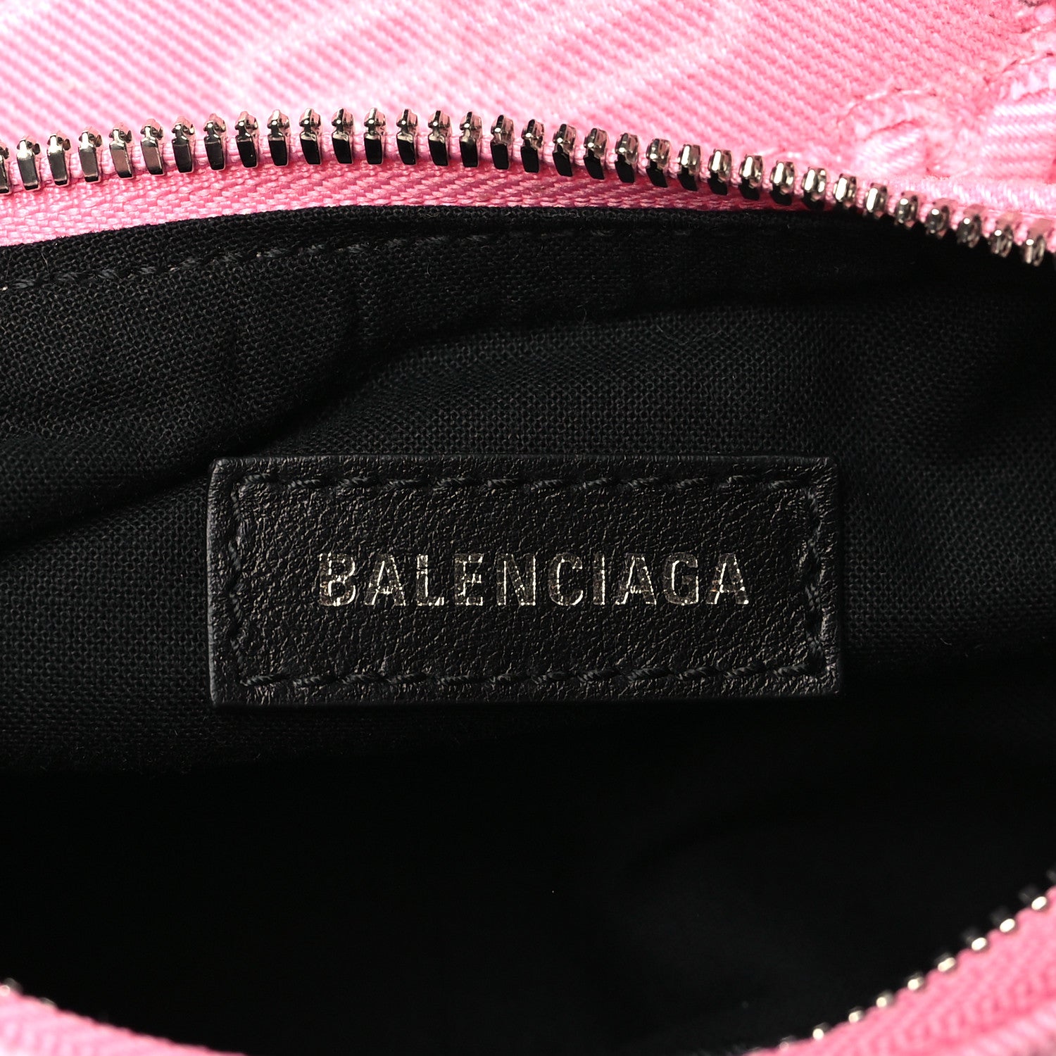 Balenciaga Denim BB Monogram Le Cagole Shoulder Bag XS Pink 6 of 10