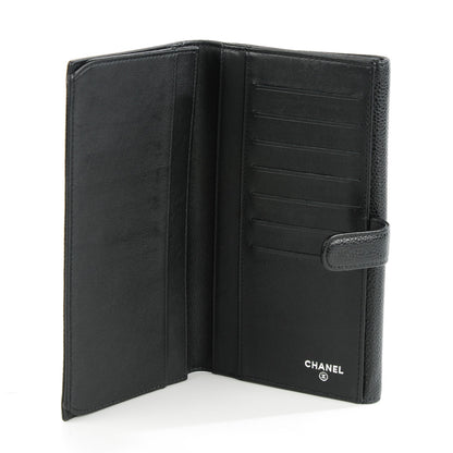 Chanel Caviar CC Long Flap Wallet Black 5 of 8