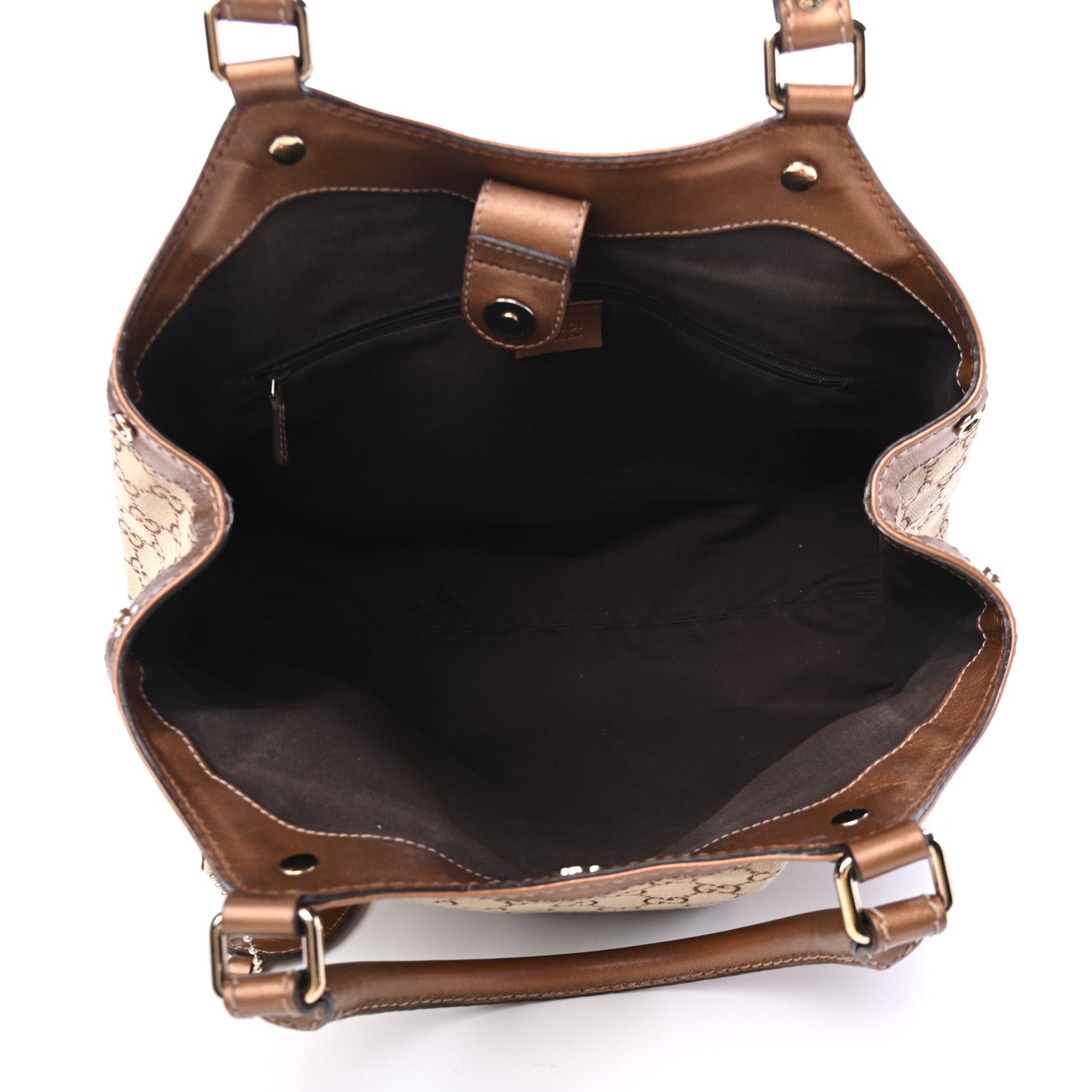 Gucci Monogram Medium Sukey Tote Bronze 4 of 6