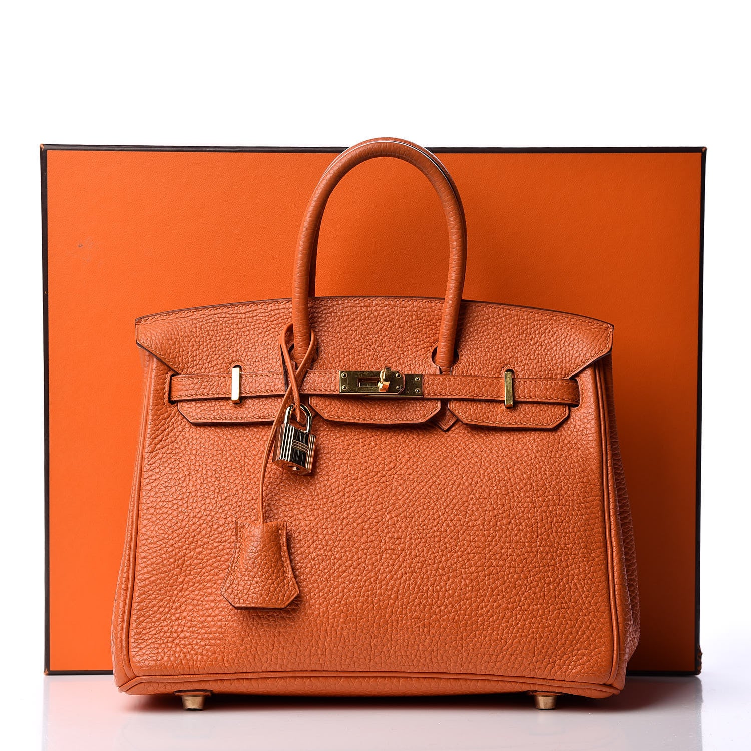 Hermes Togo Birkin 25 Orange 33 of 33