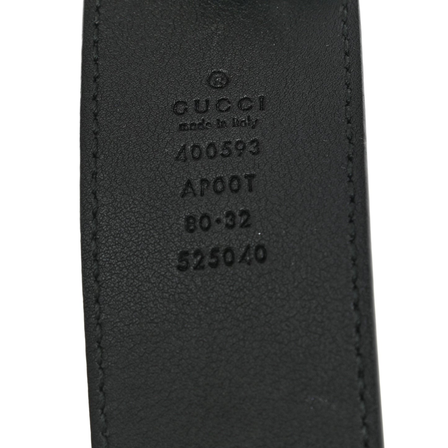 Calfskin Double G 40mm Belt 80 32 Black