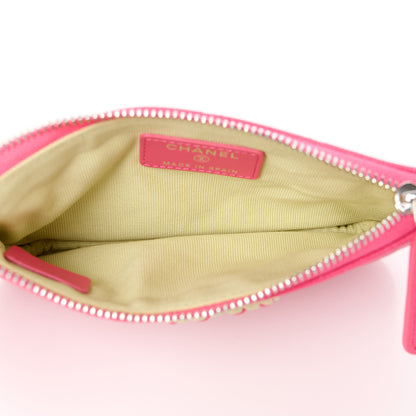 Chanel Caviar Quilted Small Chanel 19 Mini Pouch Dark Pink 5 of 11