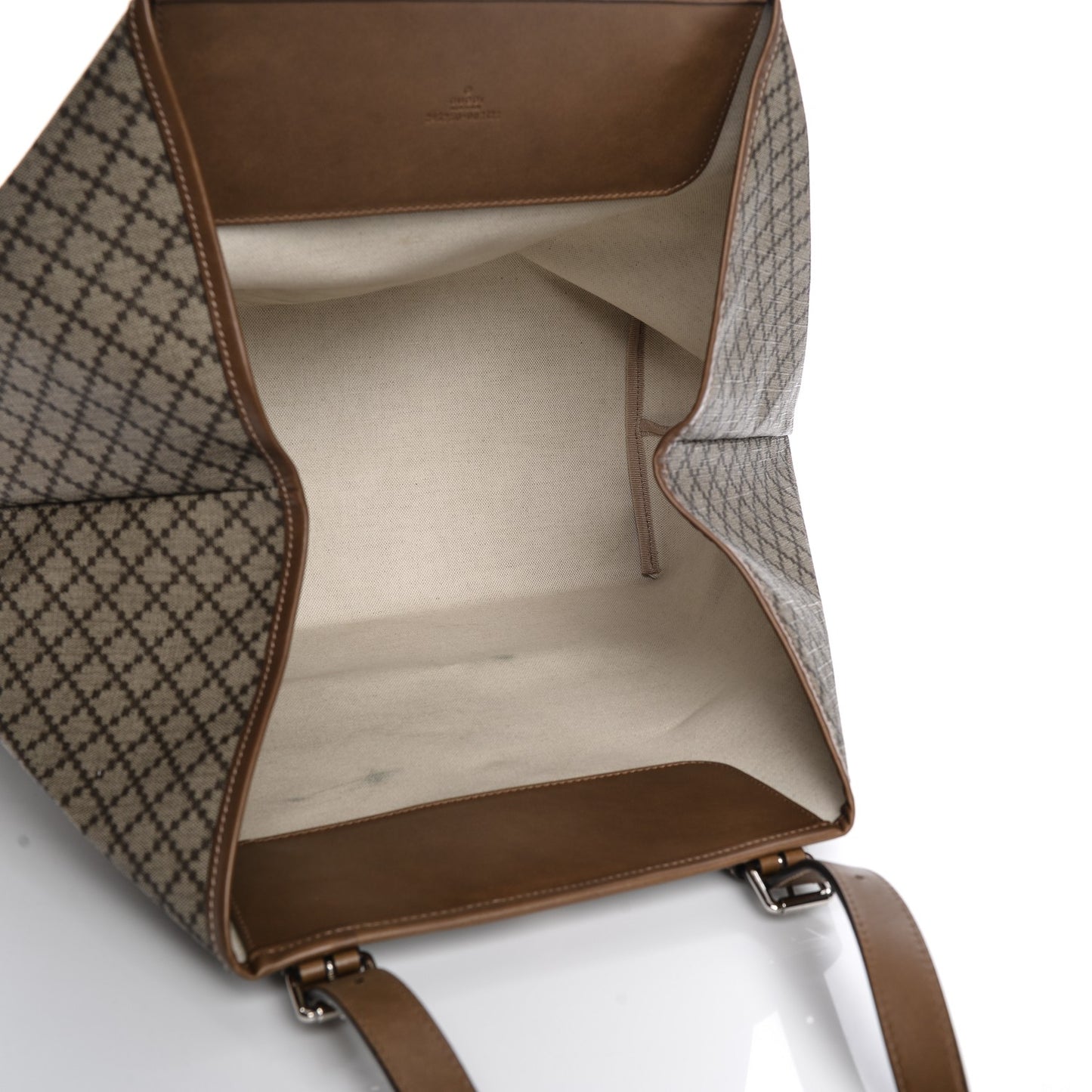 Coated Canvas Diamante Plus Tote Bag Brown