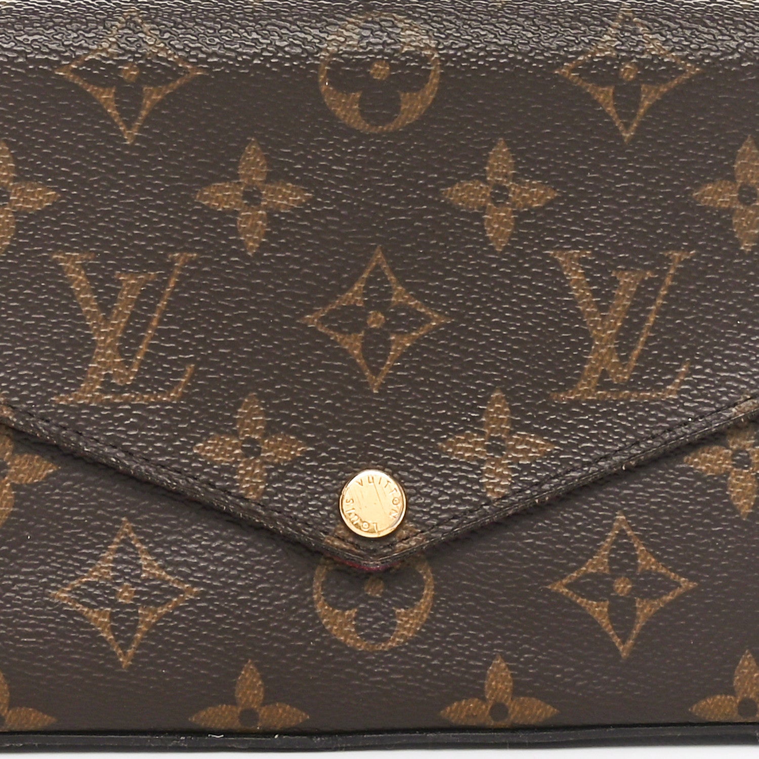 Louis Vuitton Monogram Pochette Felicie Chain Wallet Fuchsia 8 of 12