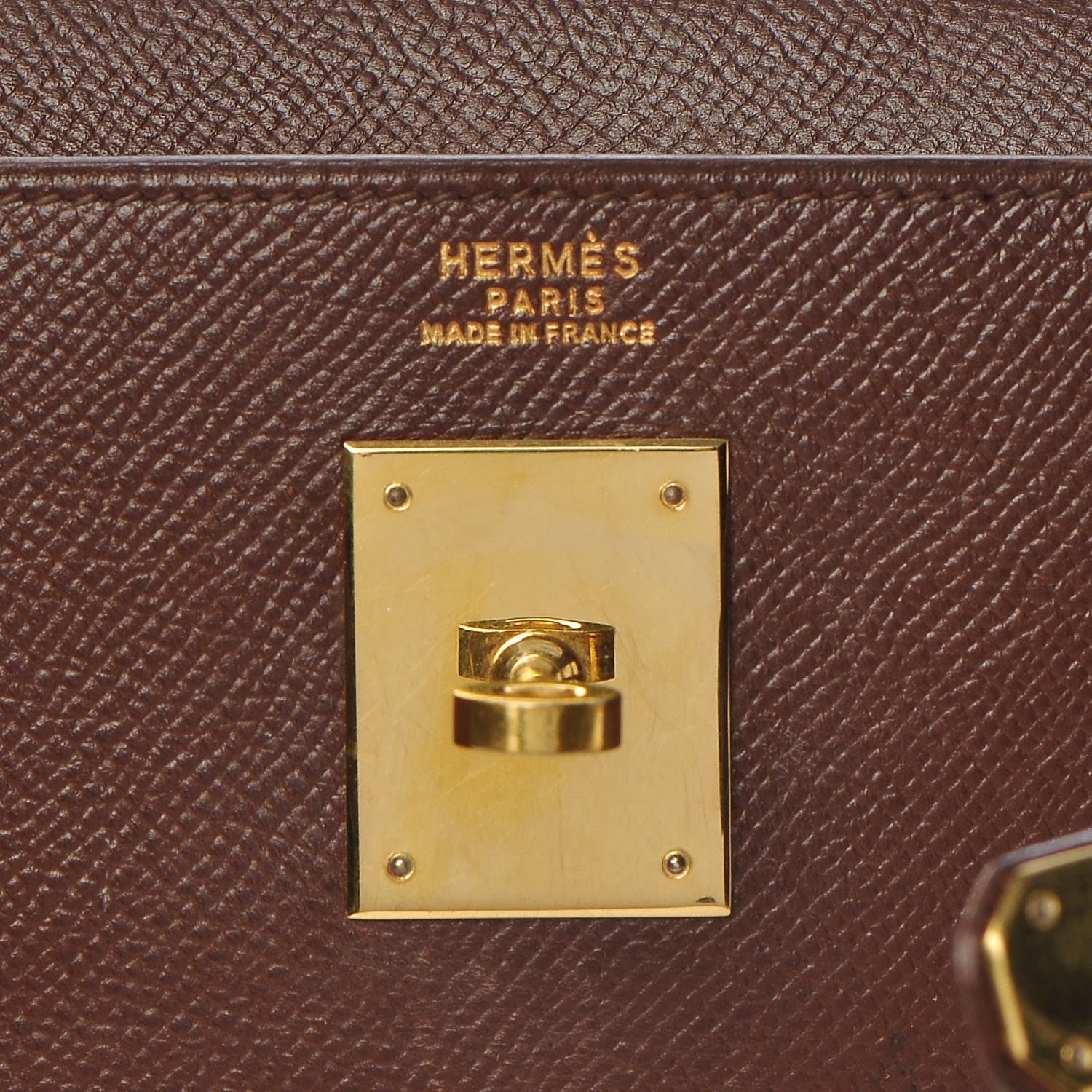 Hermes Courchevel Kelly Retourne 32 Chocolate 8 of 44
