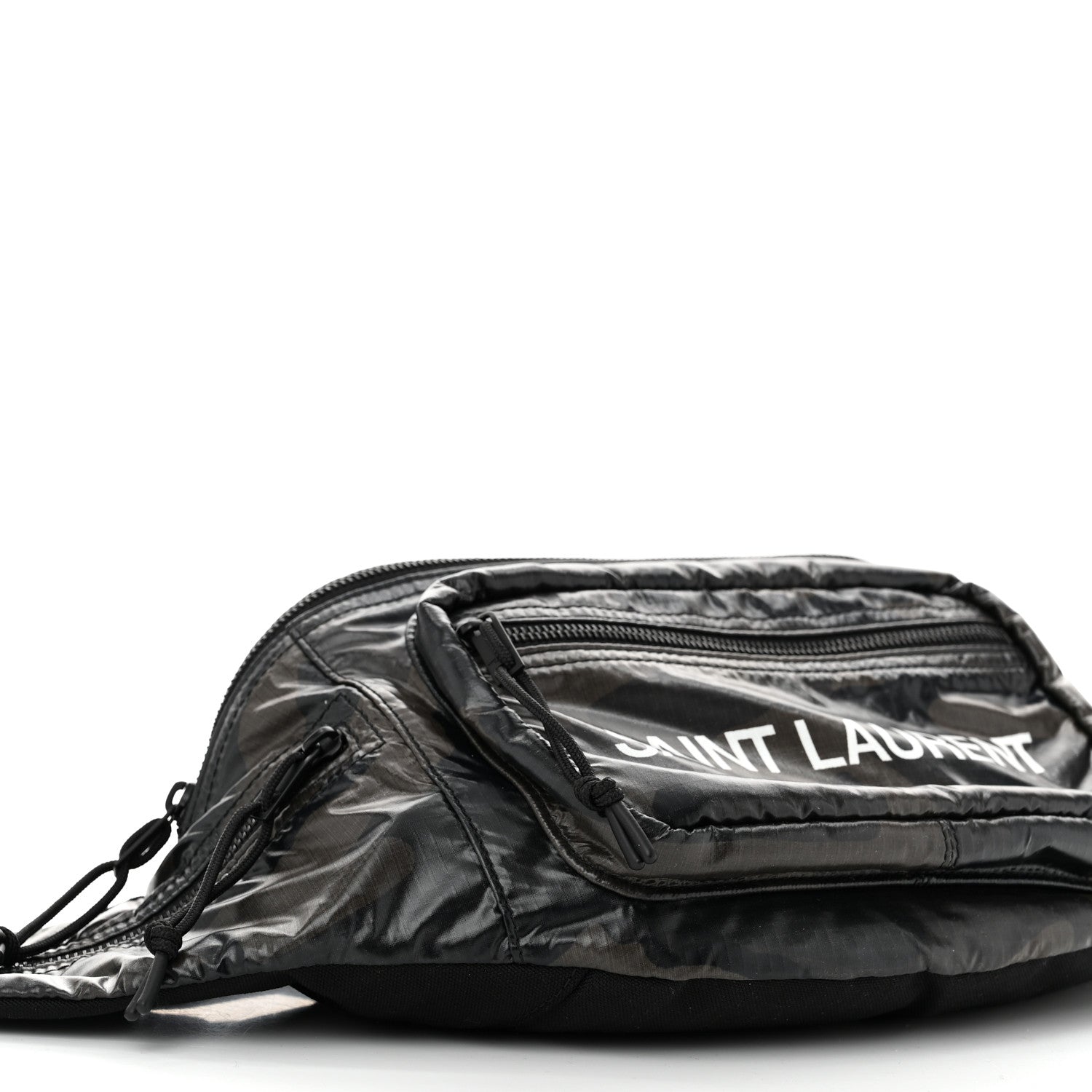 Saint Laurent Nylon Camouflage Logo Ripstop Body Belt Bag Kaki 8 of 9