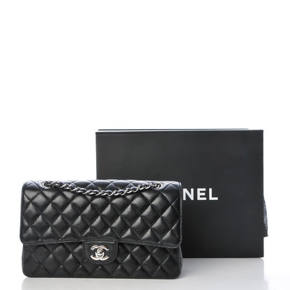 Chanel Caviar Quilted Medium Double Flap Black 8 of 8