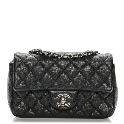 Chanel Caviar Quilted Mini Rectangular Flap Charcoal 1 of 7