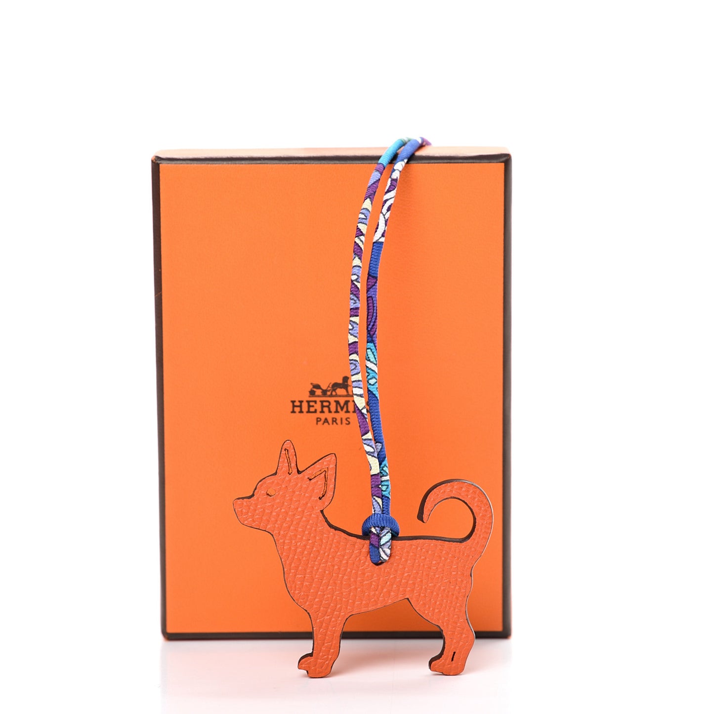 Togo Epsom Petit H Chihuahua Bag Charm Alezan Feu