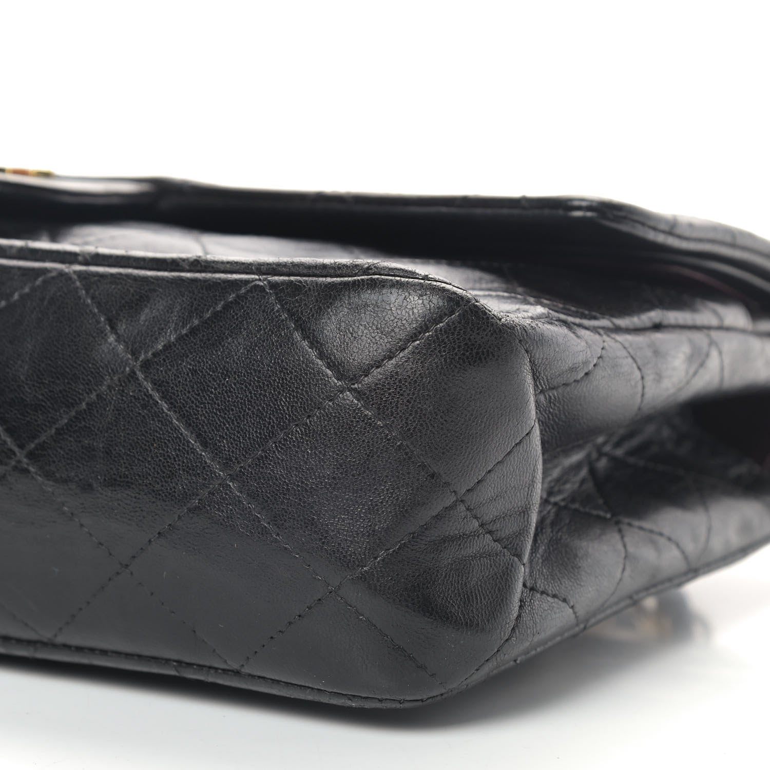 Chanel Lambskin Quilted Medium Double Flap Black 7 of 16