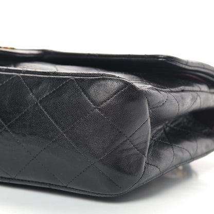 Chanel Lambskin Quilted Medium Double Flap Black 7 of 16