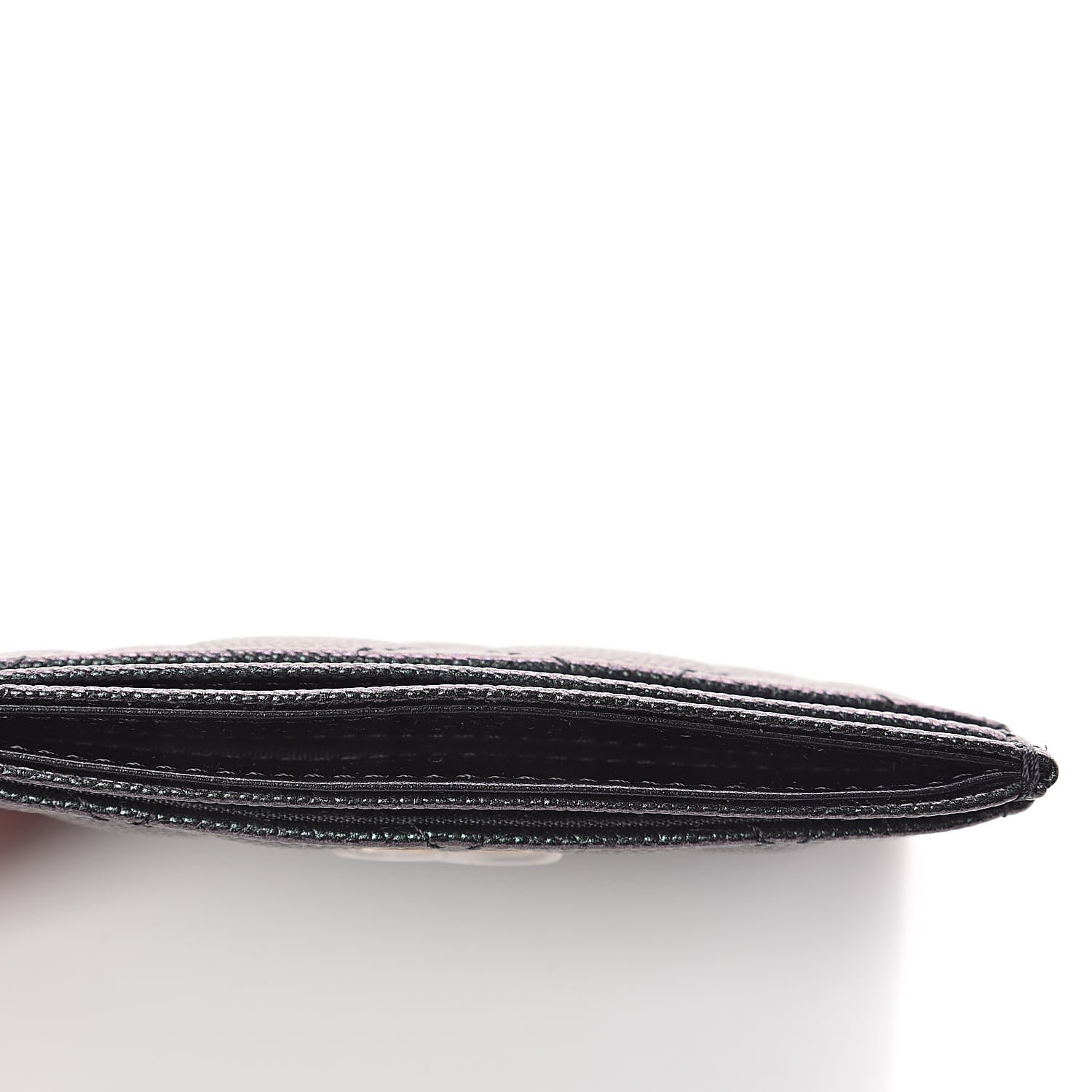 Chanel Iridescent Caviar Quilted Card Holder Black 10 of 11