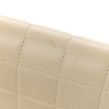 Chanel Lambskin East West Chocolate Bar Flap Ivory 12 of 17
