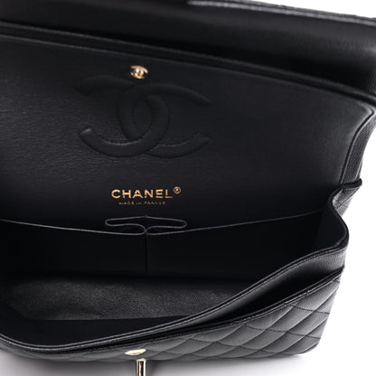 Chanel Caviar Quilted Medium Double Flap Navy 4 of 6