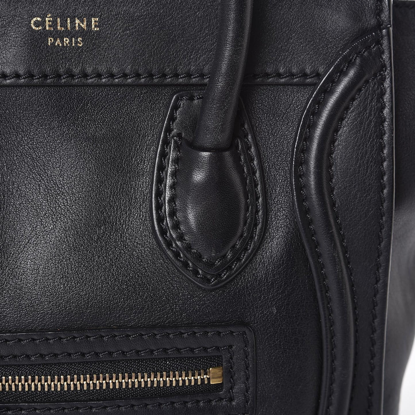 Smooth Calfskin Nano Luggage Black