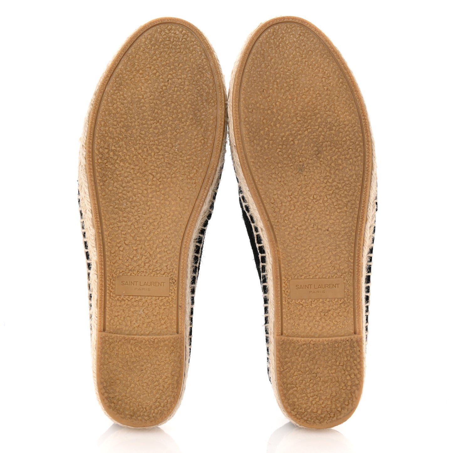 Suede Monogram Espadrilles 36.5 Black