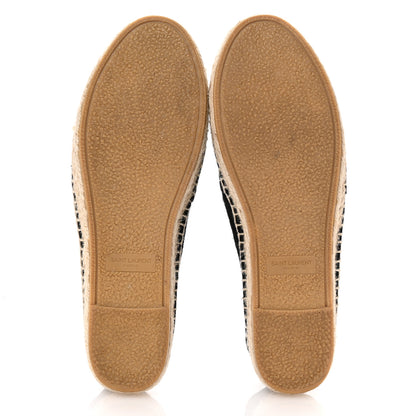 Saint Laurent Suede Monogram Espadrilles 36.5 Black 6 of 8