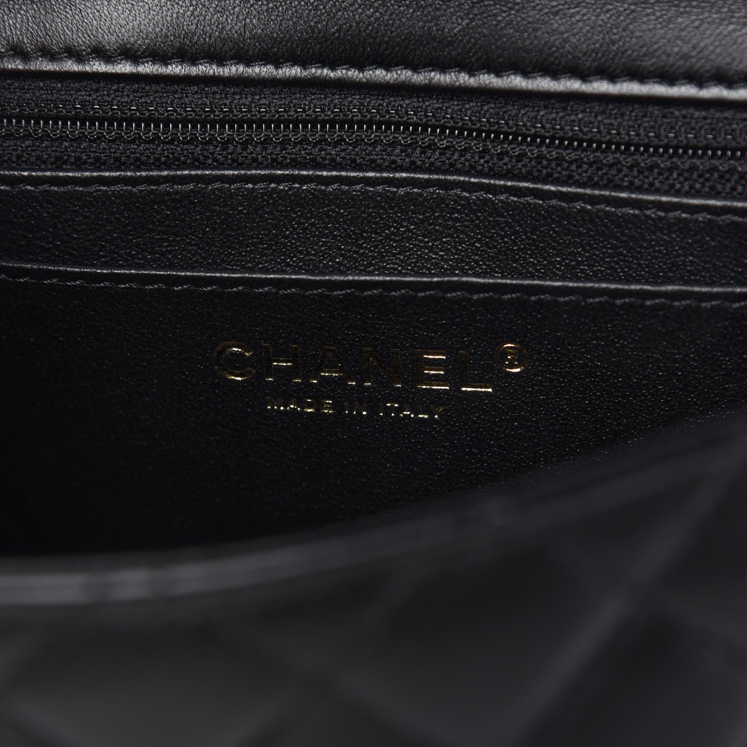 Chanel Lambskin Quilted Mini Square Flap Black 8 of 11