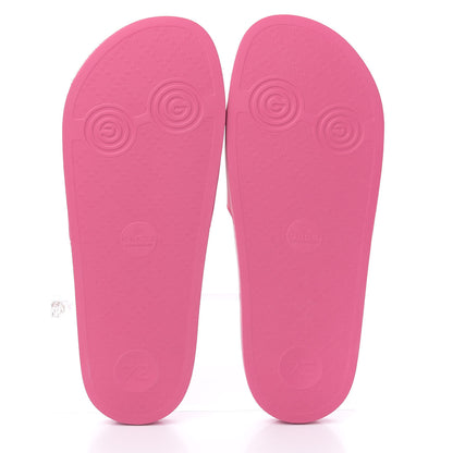 Gucci Rubber Logo Stamped Mens Slide Sandals 11 Fuchsia 5 of 8