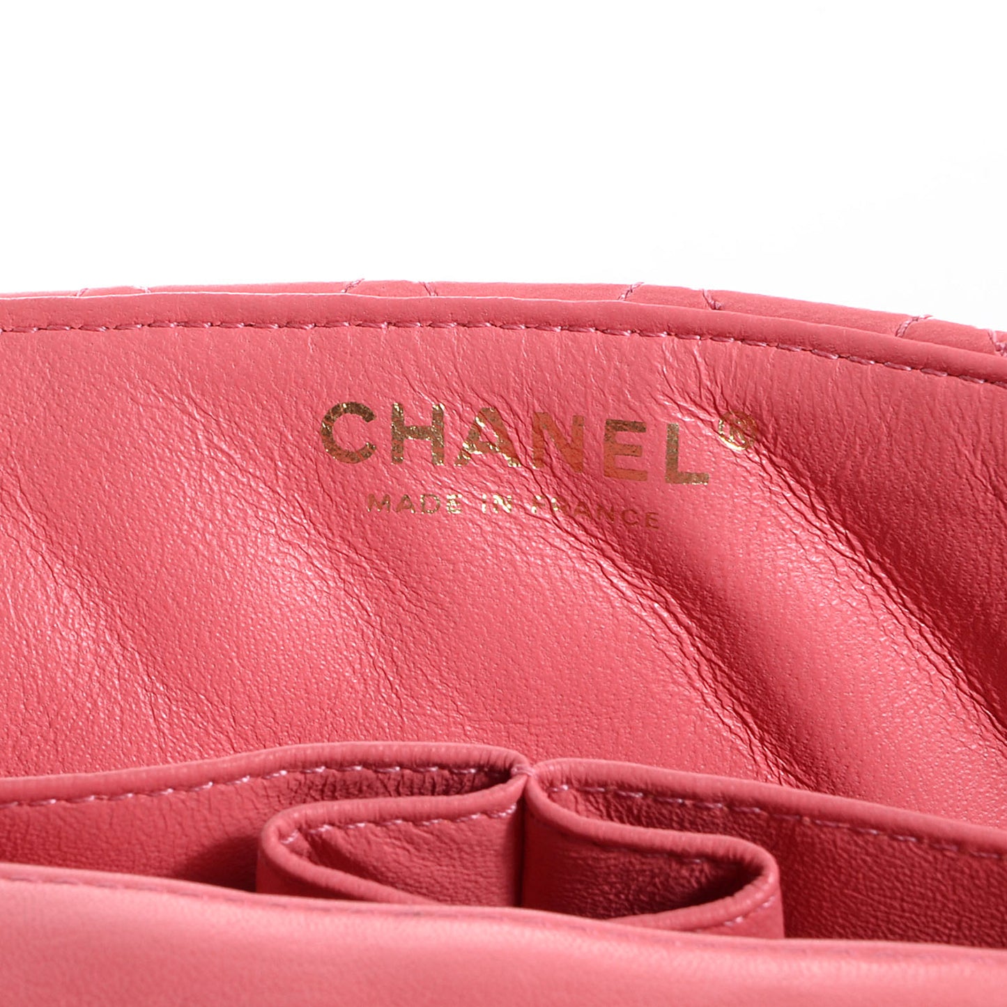 Lambskin East West Valentine Charms Flap Pink
