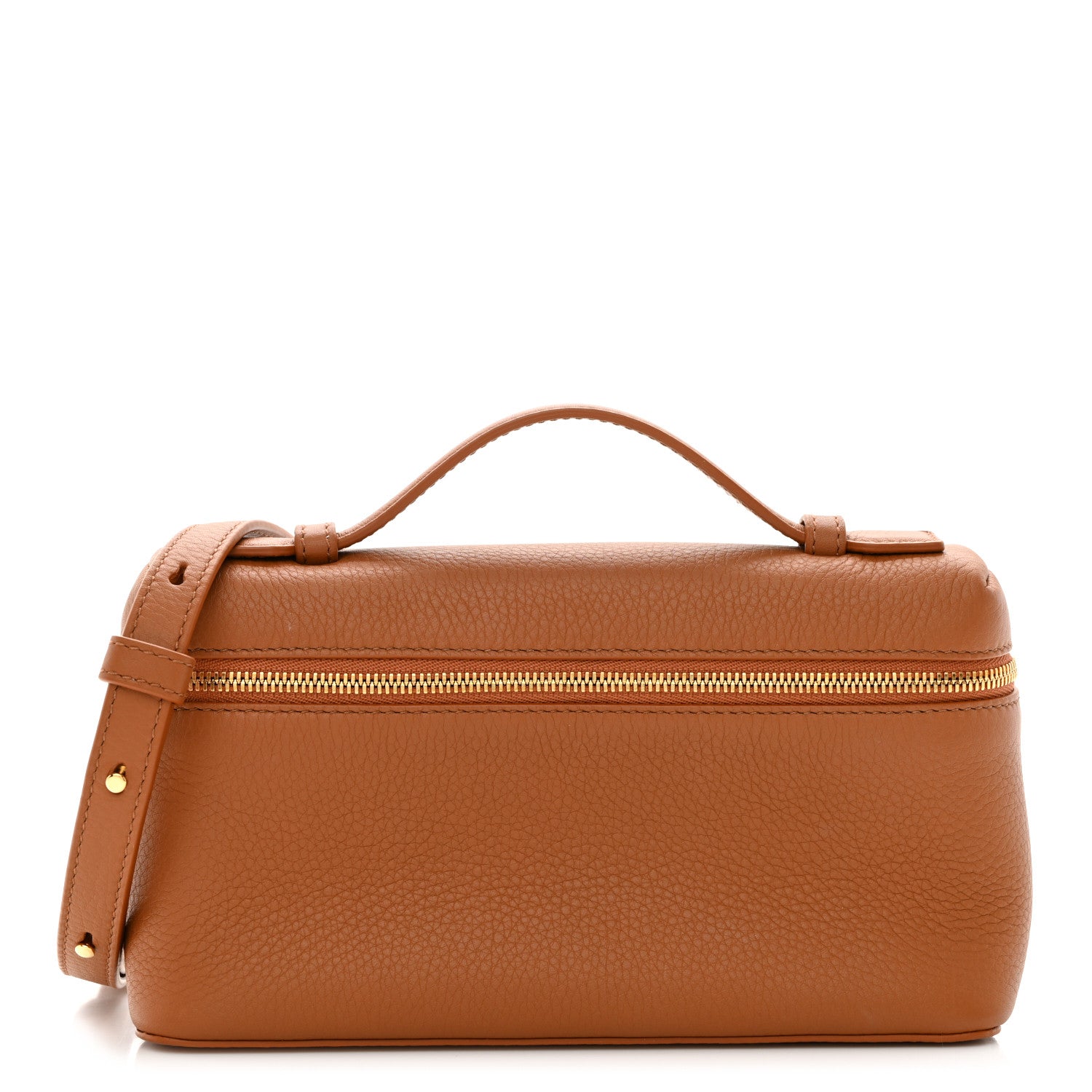 Loro Piana Grained Calfskin L19 Extra Pocket Pouch Warm Tan 1 of 11