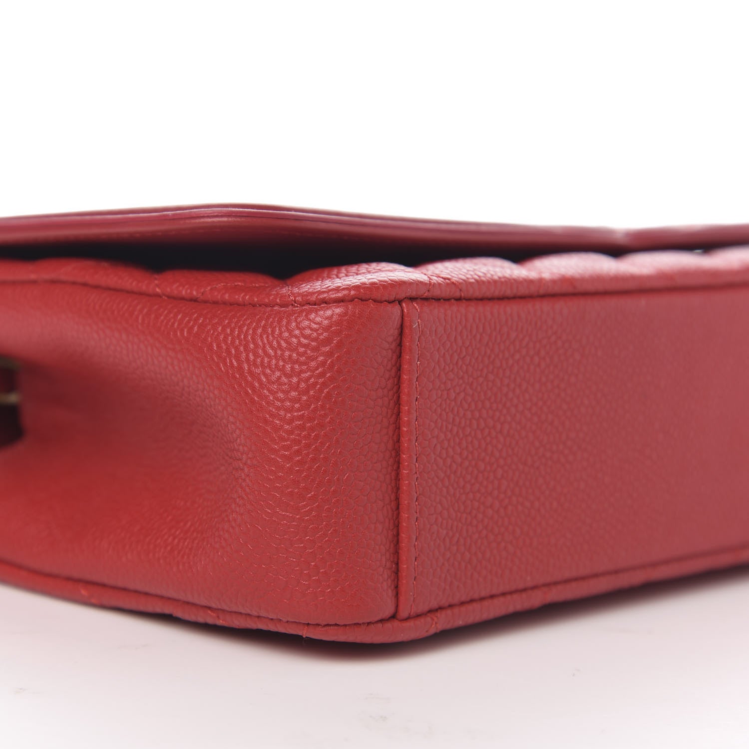 Chanel Caviar Quilted Medium CC Filigree Flap Red 7 of 9