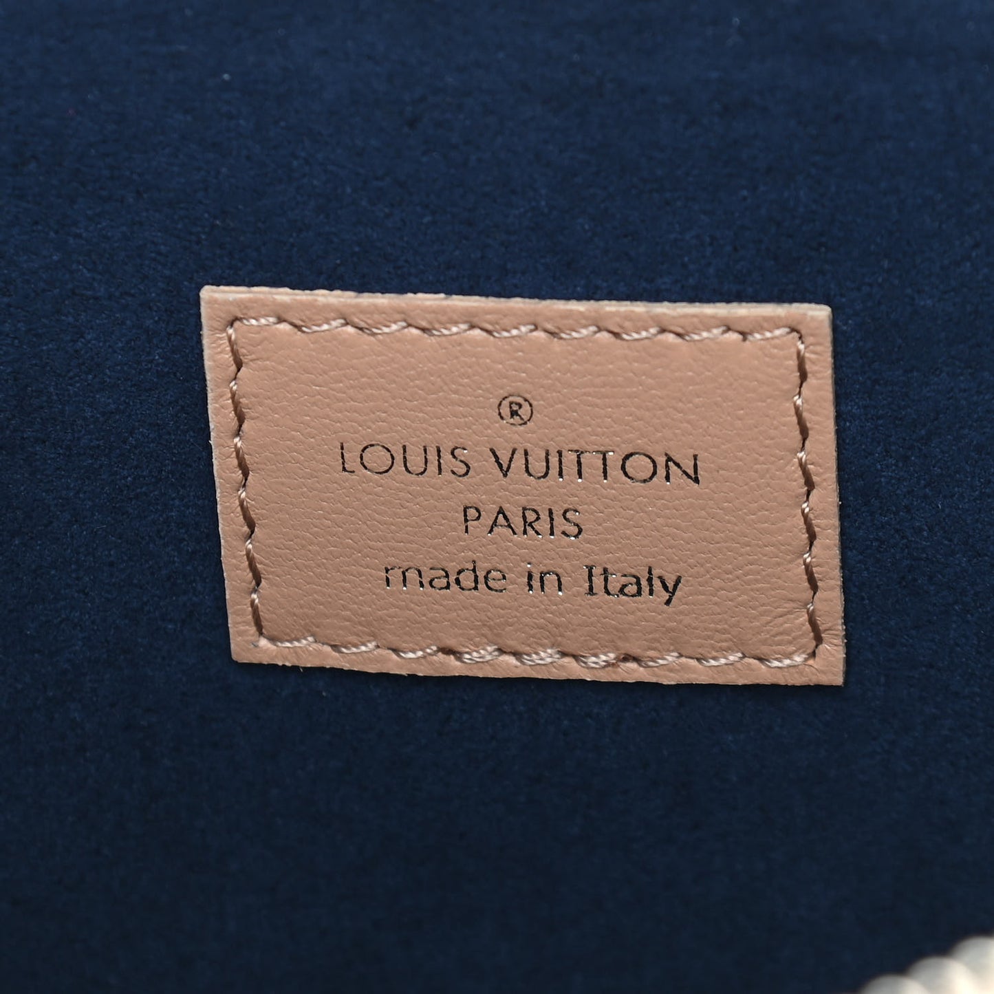 Lambskin Embossed Monogram Coussin PM Camel