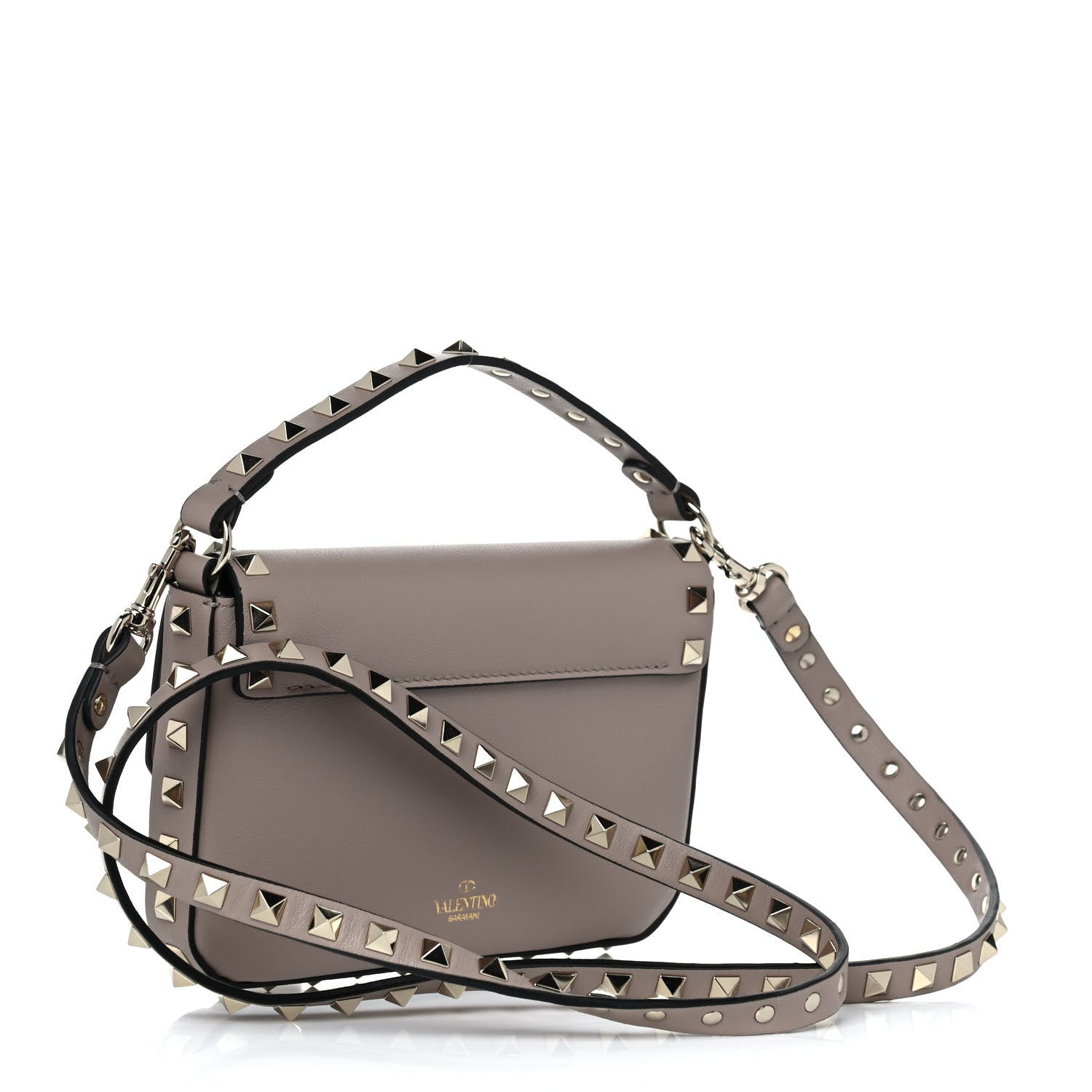 Valentino Garavani Vitello Rockstud Crossbody Pouch Poudre 2 of 9