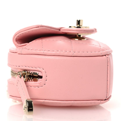 Chanel Lambskin Quilted CC In Love Heart Coin Bag Charm Light Pink 3 of 7