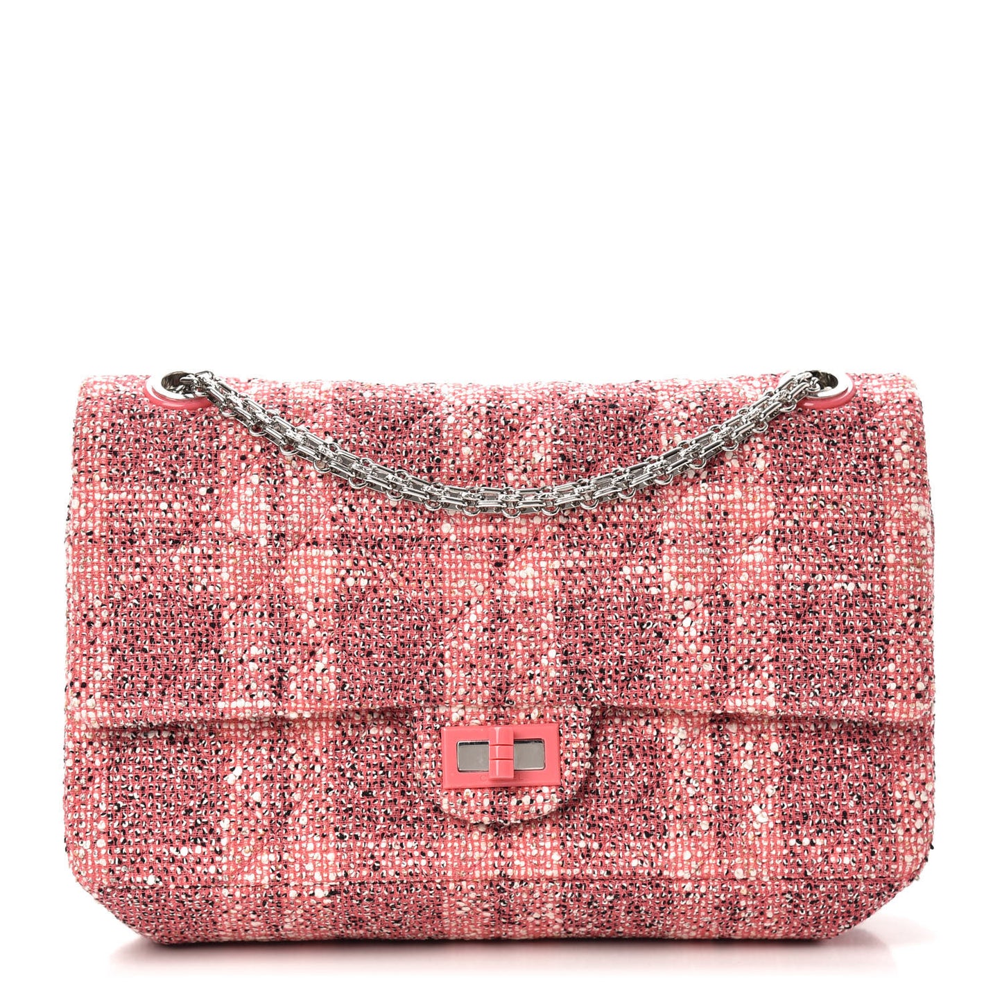 Tweed Quilted Resin 2.55 Reissue 226 Flap Pink