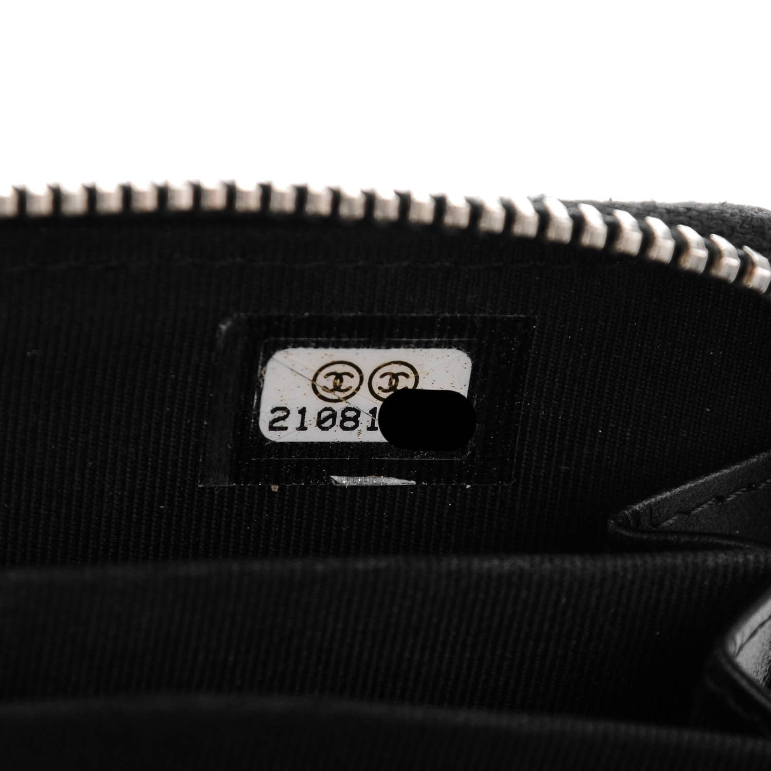 Chanel Caviar Quilted Zip Coin Purse Black 7 of 7