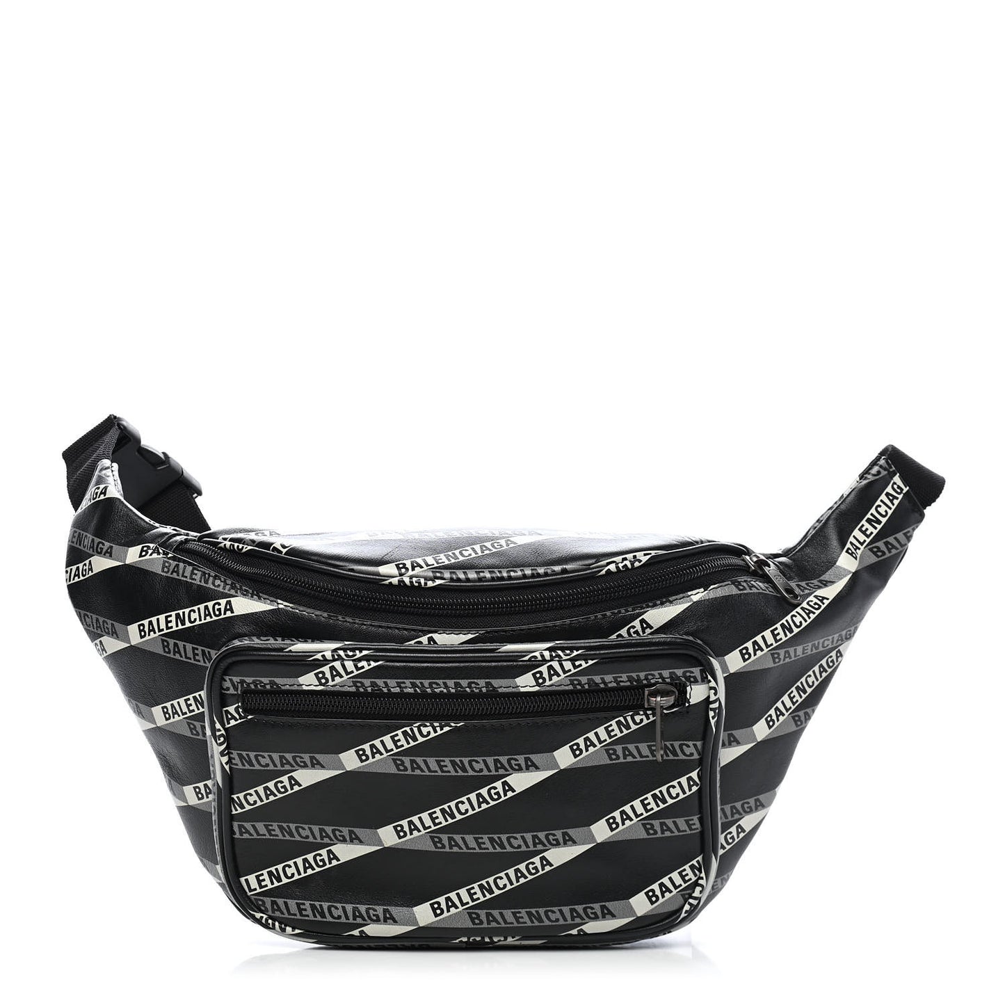 Smooth Calfskin Losange Monogram Explorer Belt Bag Black Grey