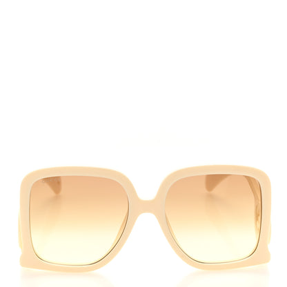 Gucci Acetate Rectangle Frame Sunglasses GG1326S White 2 of 8