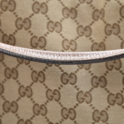 Gucci Monogram Old Libeccio Medium Miss GG Top Handle Bag Beige Ebony Light Brown 17 of 18