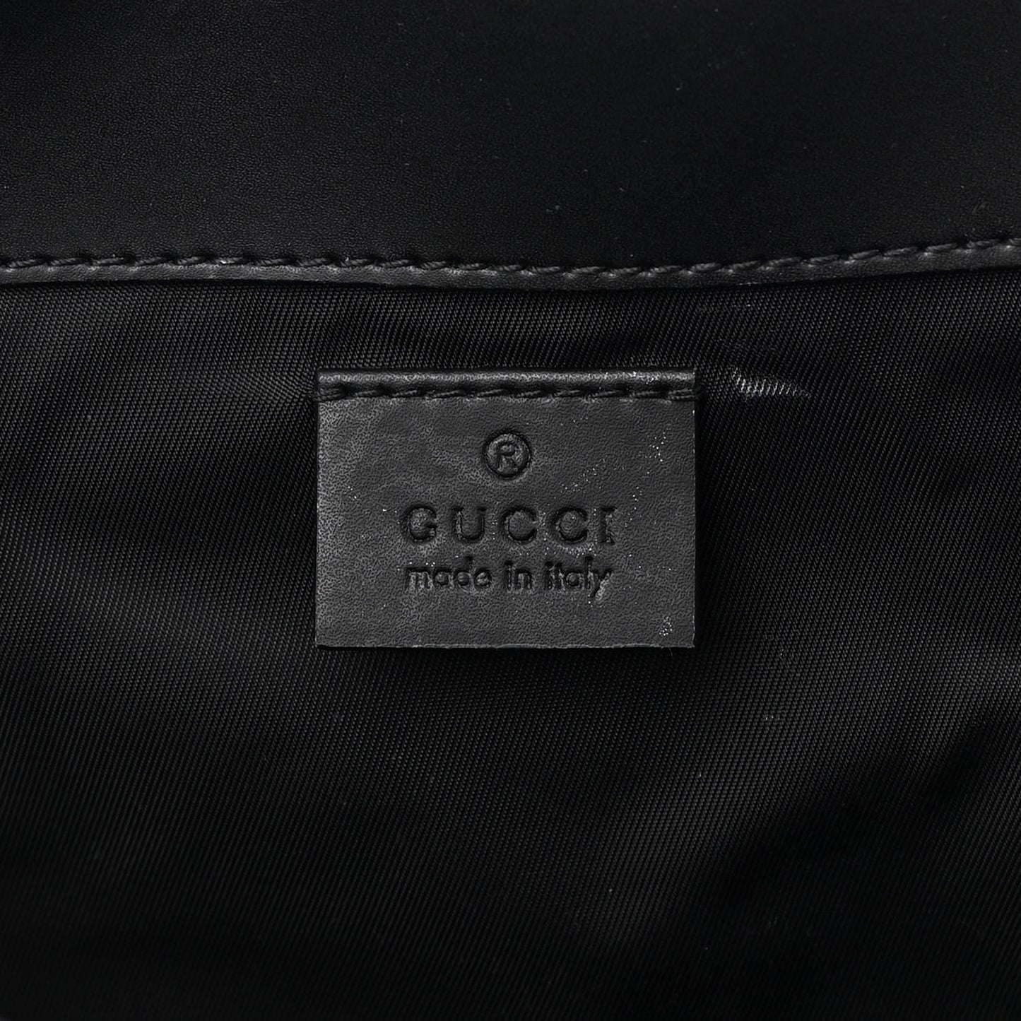 GG Supreme Monogram Web Messenger Diaper Bag Black Grey