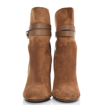 Gucci Suede Abigail Ankle Boots 36 New Marron 2 of 9