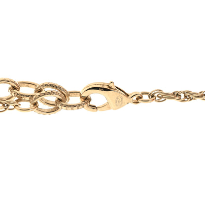 Chanel Pearl CC Round Pendant Necklace Gold 4 of 5