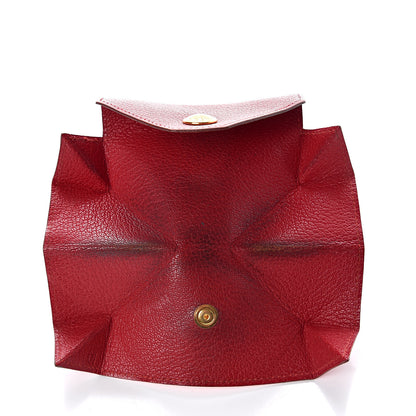 Hermes Chevre Mysore Le 24 Coin Purse Rouge Casaque 5 of 5