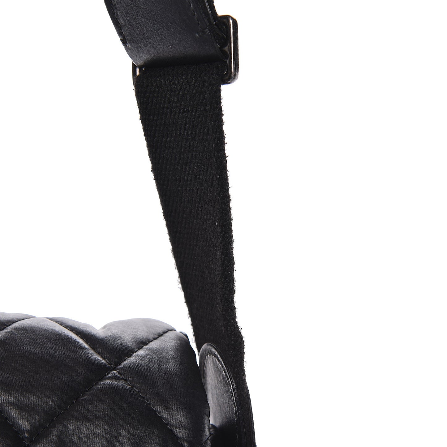 Nylon Quilted Coco Cocoon Messenger Black