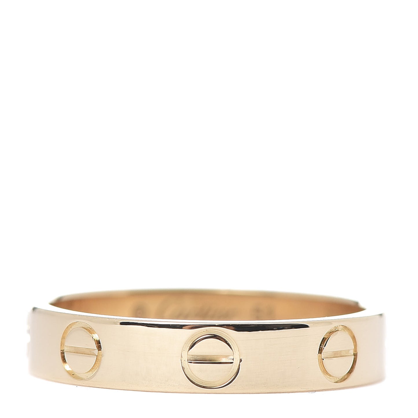 18K Yellow Gold 3.5mm LOVE Wedding Band Ring 51 5.75