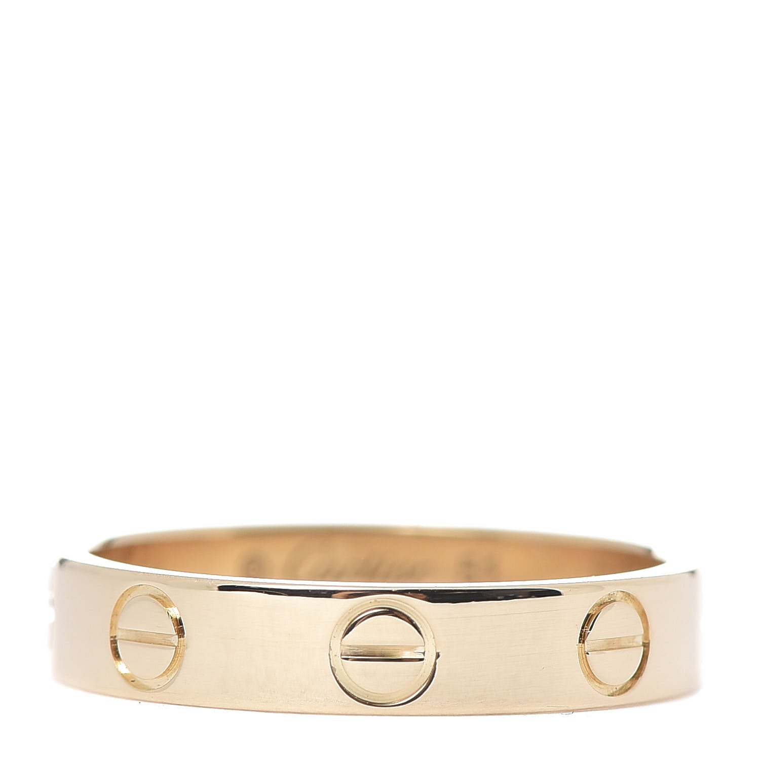 Cartier 18K Yellow Gold 3.5mm LOVE Wedding Band Ring 51 5.75 1 of 6