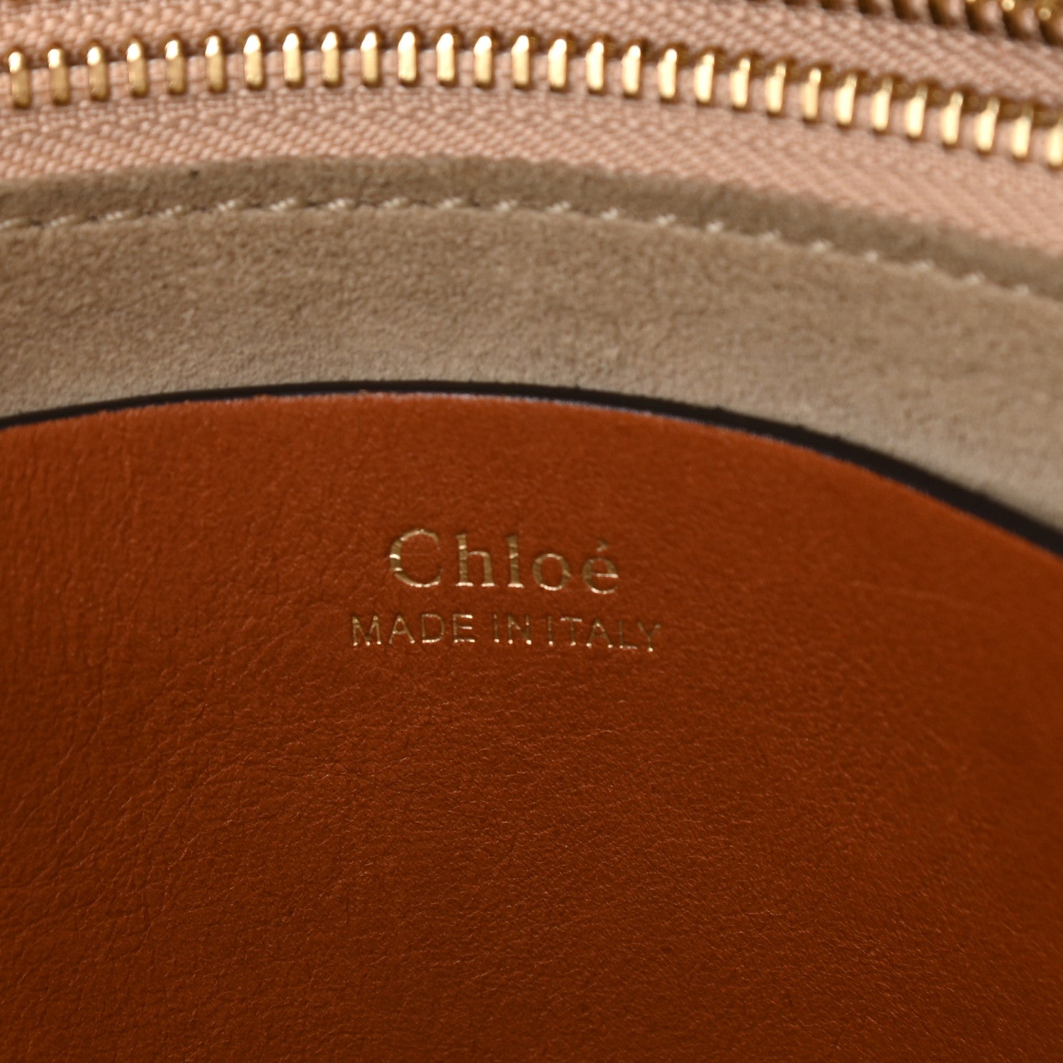Chloe Calfskin Perforated Small Hayley Hobo Caramel 7 of 12