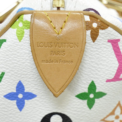Louis Vuitton Monogram Multicolor Speedy 30 White 7 of 9