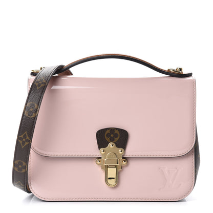 Louis Vuitton Patent Calfskin Monogram Cherrywood BB Rose Ballerine 1 of 10