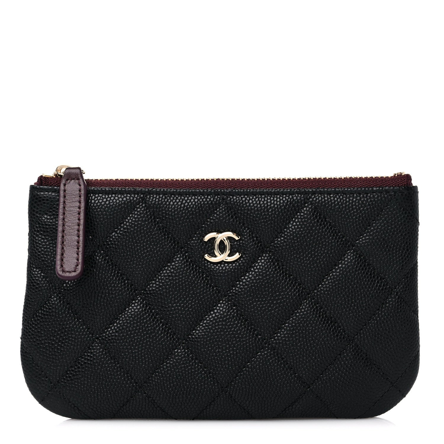 Chanel Caviar Quilted Small Cosmetic Case Black 1 of 8