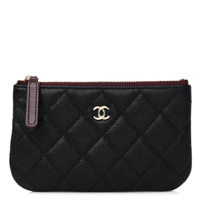 Chanel Caviar Quilted Small Cosmetic Case Black 1 of 8