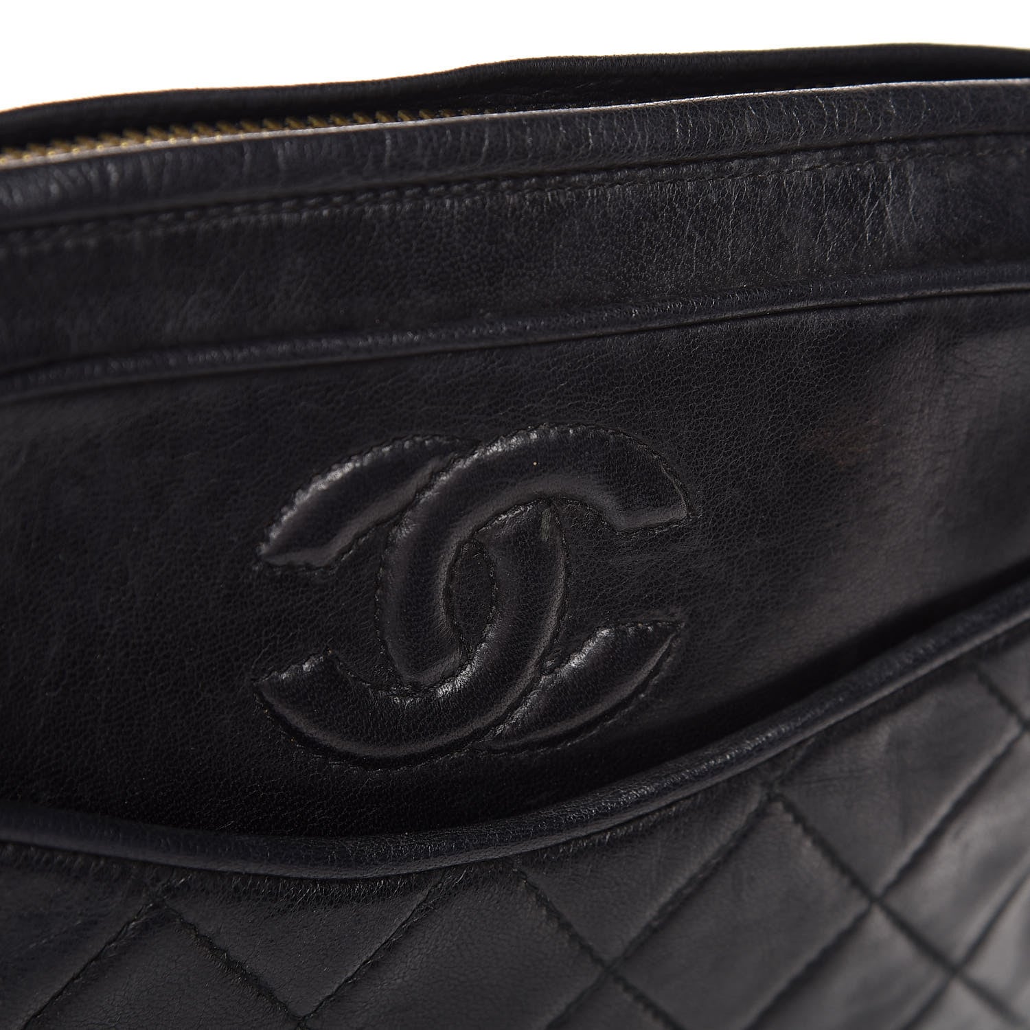 Chanel Lambskin Quilted CC Tassel Camera Case Black 11 of 11