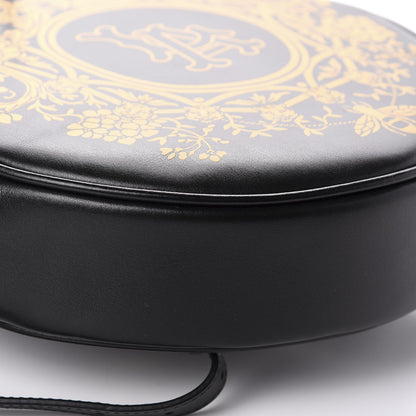 Gucci Calfskin LA Round Backpack Black Gold 5 of 10