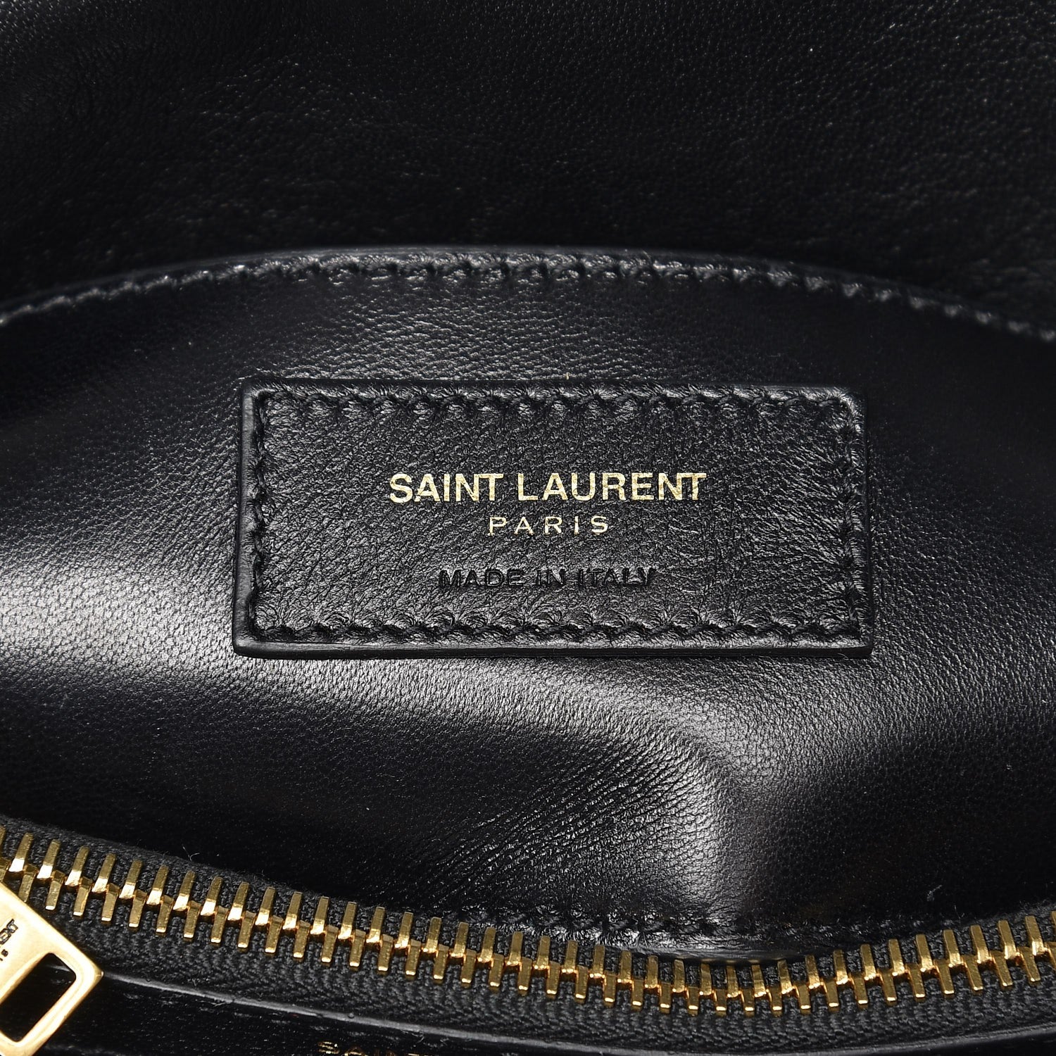 Saint Laurent Sheepskin Matelasse Chevron Monogram Medium College Bag Black 8 of 9